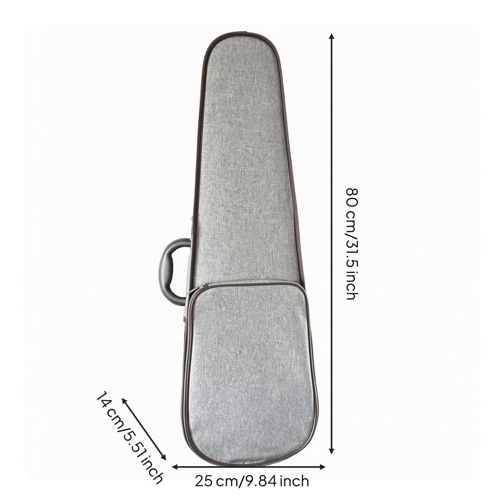 Violin Case Textured with Exterior Storage Pocket Shock Absorbent