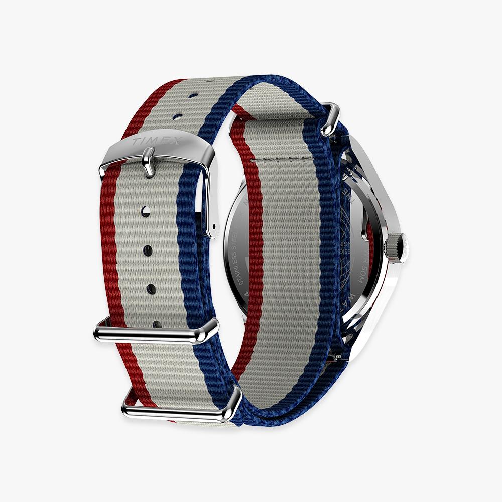 [Timex] [Timex] Weekender New England Stripe Strap Wristwatch 39mm TW2Y15500