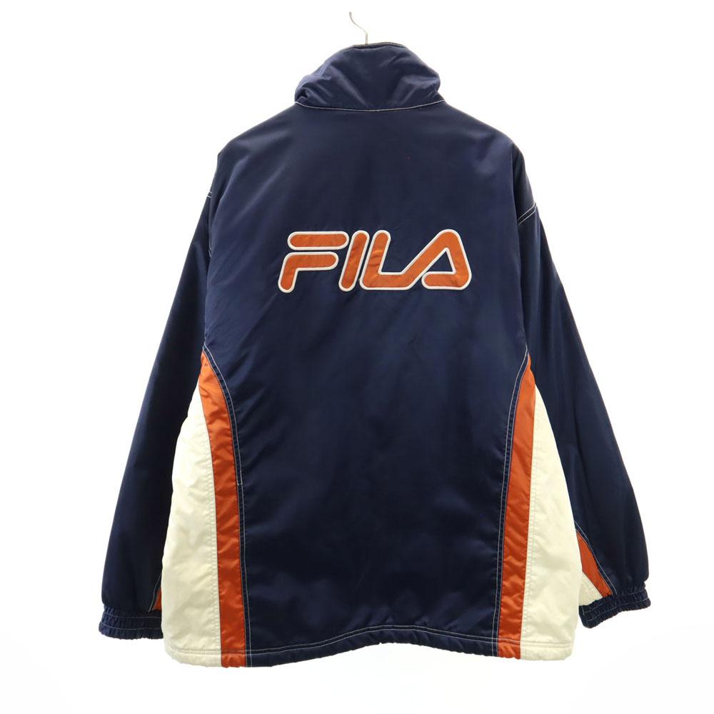 

FILA 90s Old Back logo Batting jacket L Navy Men s Used
