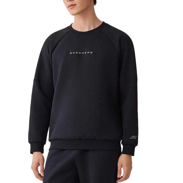 Skechers Skin-Friendly Comfortable Crew Neck Sweatshirt Men tops P425M010-0018 S