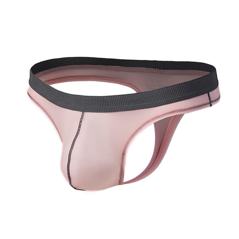 2025 Summer Ice Silk Men's Thong: Cool, Breathable, Fun Underwear