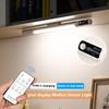 Motion Sensor Light Night Light USB Type C Rechargeable Lights Cabinet Lights For Kitchen Remote Control Digital Display LED