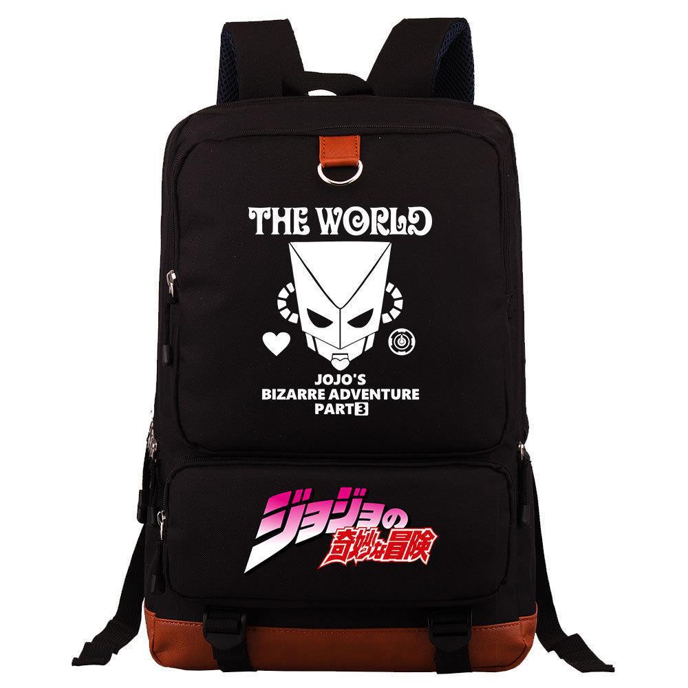 Jojo S Fantastic Adventure Peripheral Riman Backpack Anime School Bag Large Capacity Computer Bag Jojo s bizarre adventure