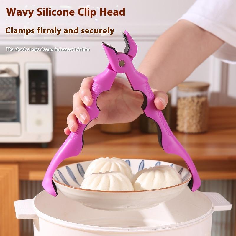 1Pc Anti-Scald Clip Silicone Kitchen Anti Scald Plate Bowl Dish Pot Holder Anti-Hot Clip Lifter Kitchen Accessories Gadget
