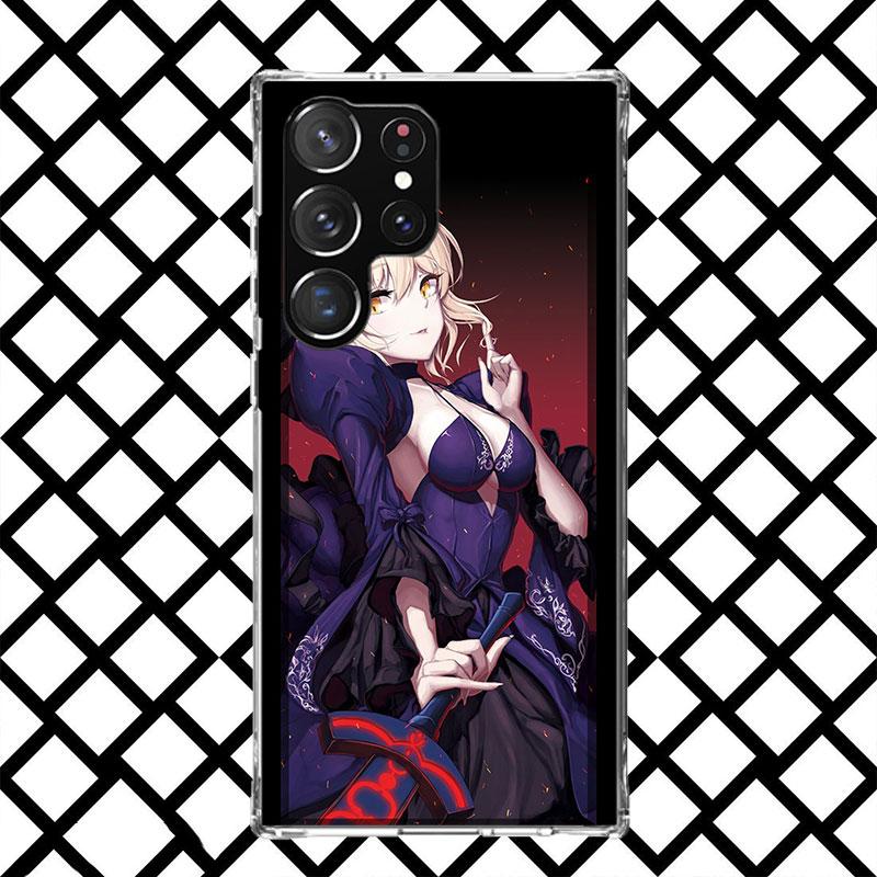 Fate Zero Stay Night Saber Phone Case for Samsung Galaxy S26 S25 Edge S24 S23 Ultra S22 Plus S21 FE S20 + Soft Cover Print Funda