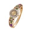 Ladies Fashion Alloy Quartz Watch With Diamond Decor For Daily Wear