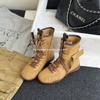Retro Dexun Martin Boots Casual Sports Short Boots Early Autumn New Versatile Boxing Boots Round Head Medium Boots Western Boots Women