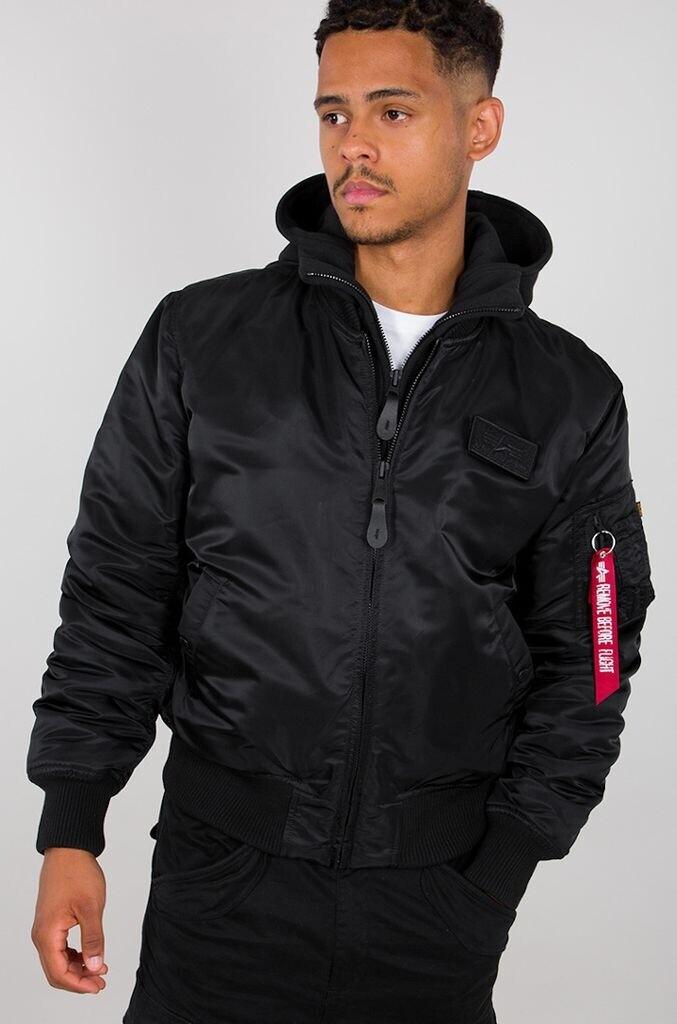 Winter Jacket Alpha Industries MA-1 ZH Back Print (128113) Black/white