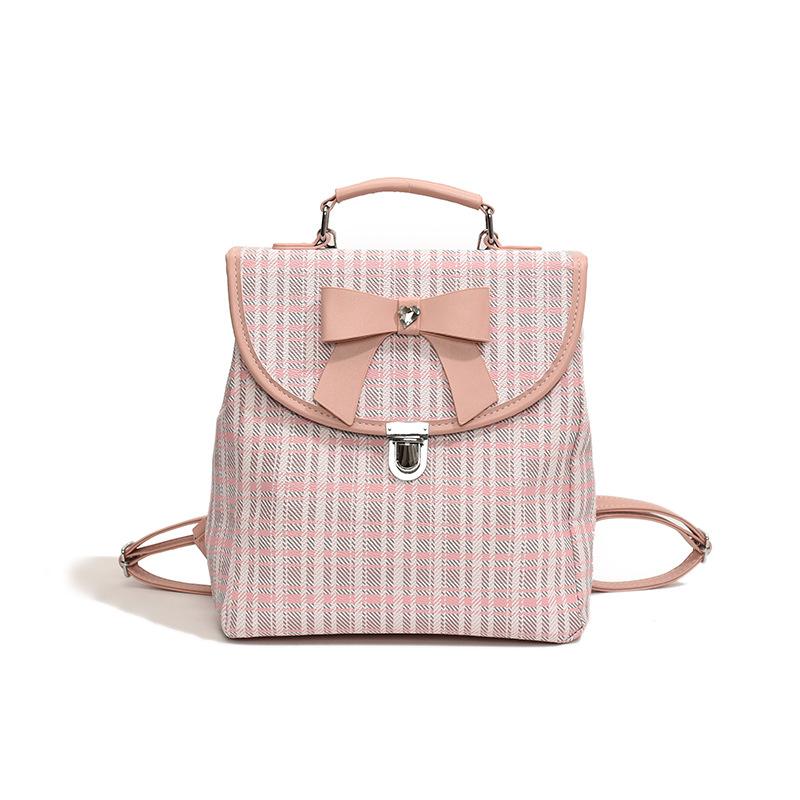 

Женский рюкзак Новая ручная дорожная сумка Большой вместимости Рюкзак для студентов-коммутеров розовый