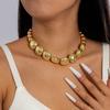 Letter Splicing Collarbone Chain European and American Style Geometric Rectangular Necklace Necklace Necklace Jewelry Women