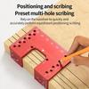Hinge Quick Installation Fixing Plate Gaps Alignment Tool Cabinet Hole Drilling Locator Jig For Precise Door Alignment M4YD