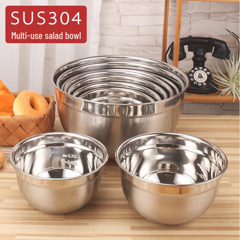 SUNLIXING HOTELWARE 304 Stainless Steel Mixing Bowls