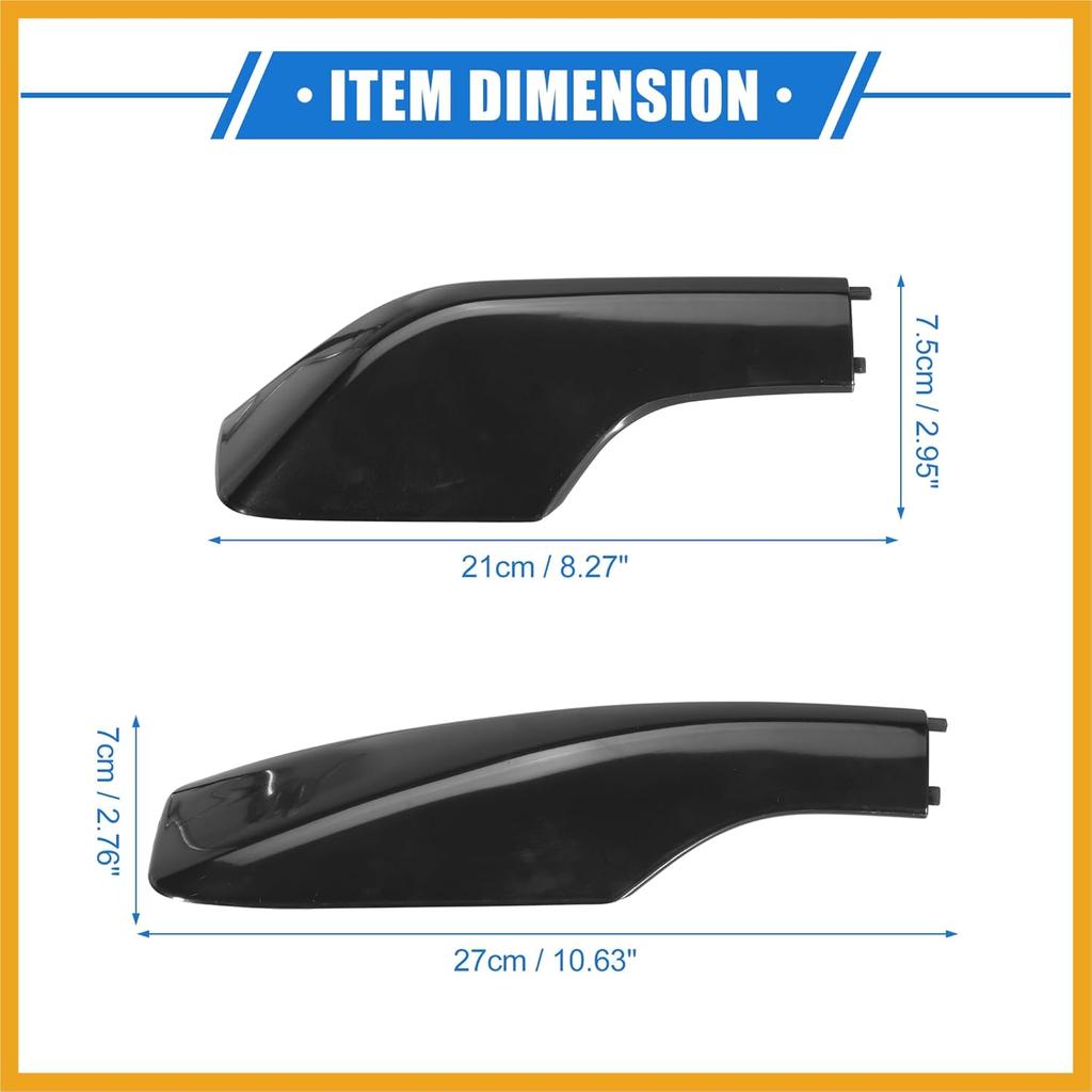 4pcs Car Roof Rack Side Rails End Cover Shell Cap Compatible for Toyota RAV4 2001-2005, Durable Plastic Black Cargo Rack Legs Protection Replacement