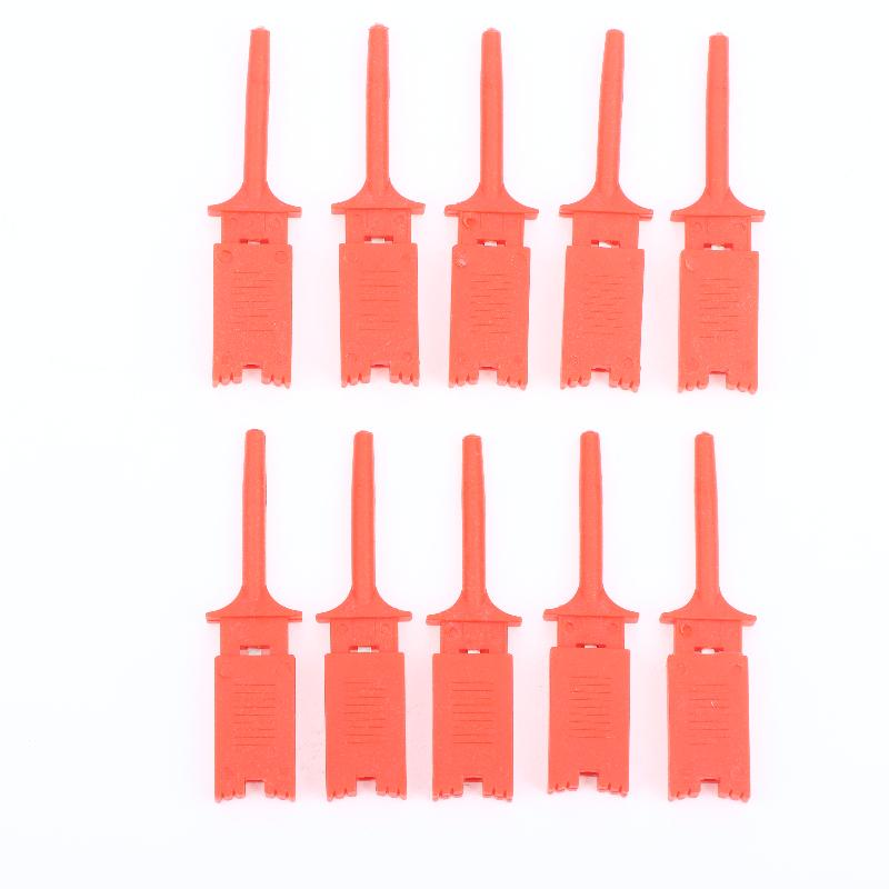 10Pcs SMD IC Test Hook Clips Sharp Tip PCB Probe Grabbers for Tiny SMD Component Testing & Inspection