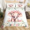 Color Elephant 3D Bedding Home Textiles Three-piece Set Bedding Duvet Cover
