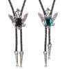 Bolo Tie for Men Carnival Western Necktie Eagle&Gemstones Buckle Bolo Tie for Shirt Sweater Decorative Necktie for Men