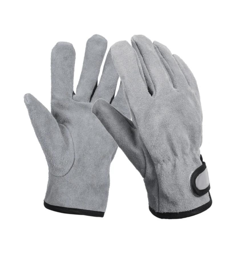 Leather Fire Resistant Heat Resistant Gloves Outdoor Barbecue Heat Resistant Wear Resistant Cooking Oven Gloves Two Layer Quality