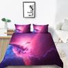 Star Printing Bedding Single Double Bed Full Size 3D Microfiber Universe Printing Pillowcase and Quilt Cover 2/3 Comfortable Home Decoration