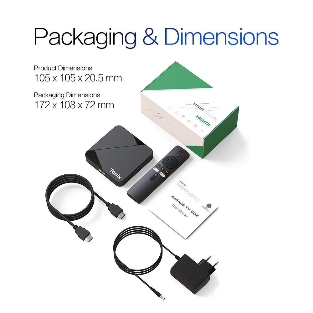 Tanix TX5 Android TV Box, Amlogic S905Y5, Supporto 4K