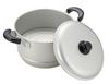 Pearl Metal 24cm Double-Handled Pot, Steamer/Dual-Purpose Pot with Lid, Gas Stove Only, Aluminum, New Cellet, Waco Trading, H-2415