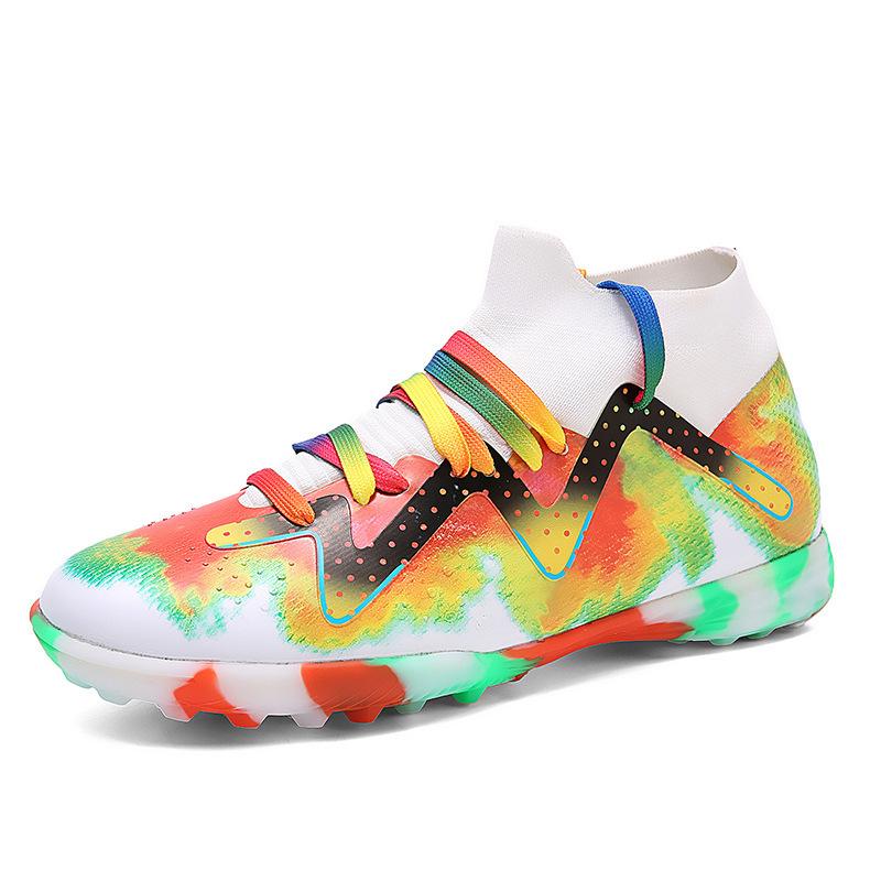 

Футбольные бутсы для мальчиков и девочек, подростков, студентов, tf, с шипами, для искусственных плоских полей, соревновательные тренировочные бутсы 46