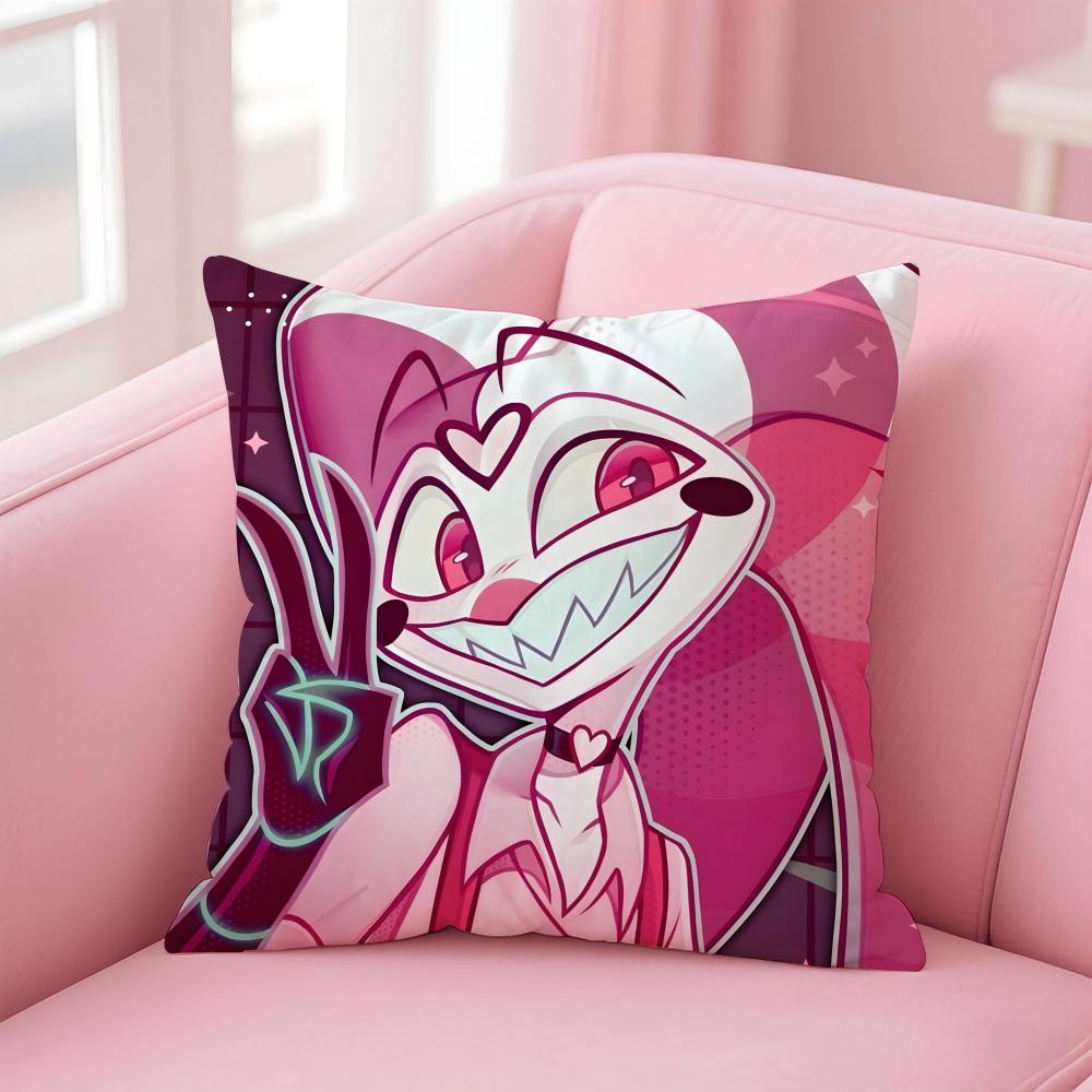 Helluva Boss Anime Cool Cute Hb Cushion Cover Comfortable Reversible Pillow Cover Ideal For Car Sofa Bedroom & Beyond