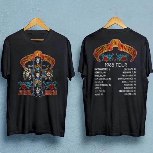 Футболка GNR 1988 года, тур Appetite For Destruction M