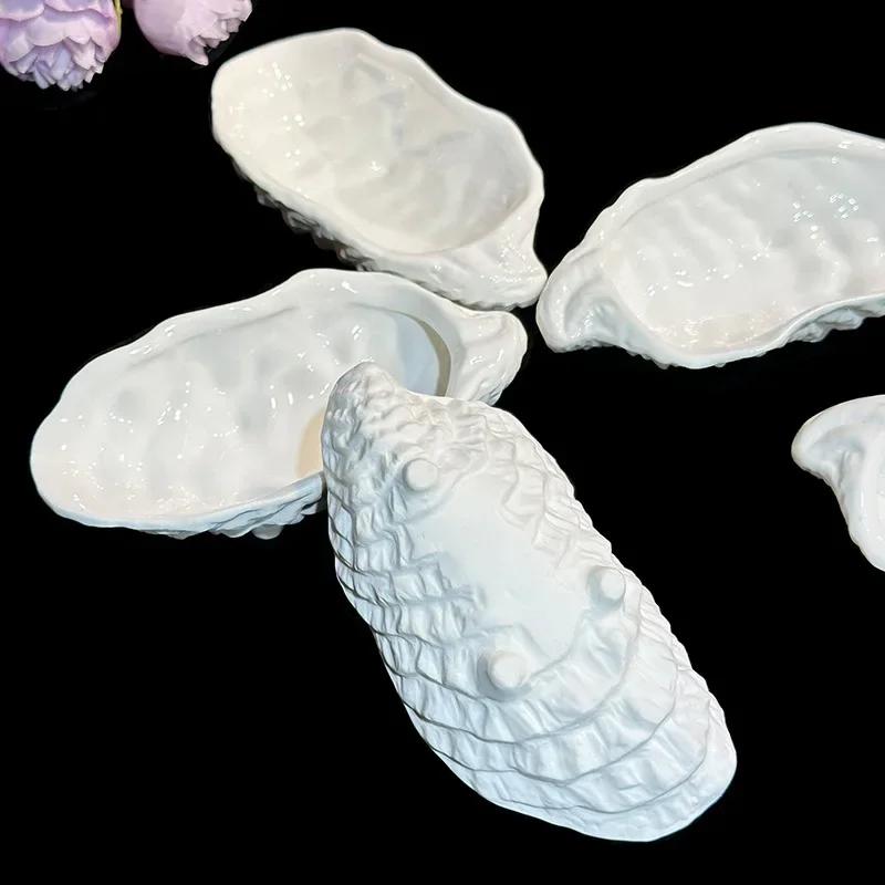 BRCeramic Plate Oysters Sea Urchin Dessert Bowl Restaurant Dinner Plate Fruit Salad Bowl Bowls Molecular Gastronomy TablewareEY