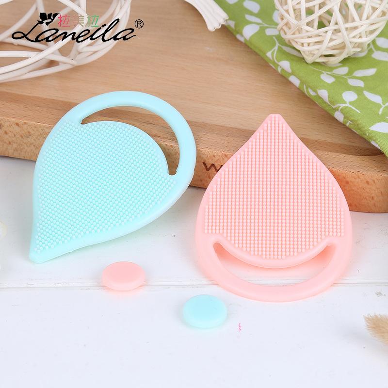 Silikon Beauty Waschpad Gesichtspeeling Mitesser Gesichtsreinigungsbürstenwerkzeug Weiche Tiefenreinigung Zufällige Farbe