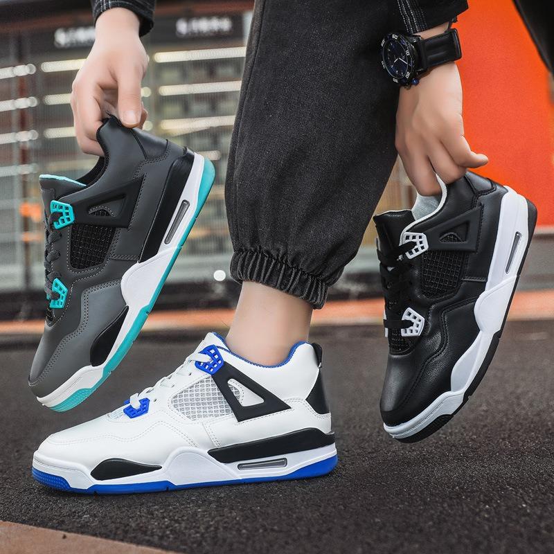 Men's basketball shoes trendy fashion versatile high-top sports casual shoes platform large size men's shoes