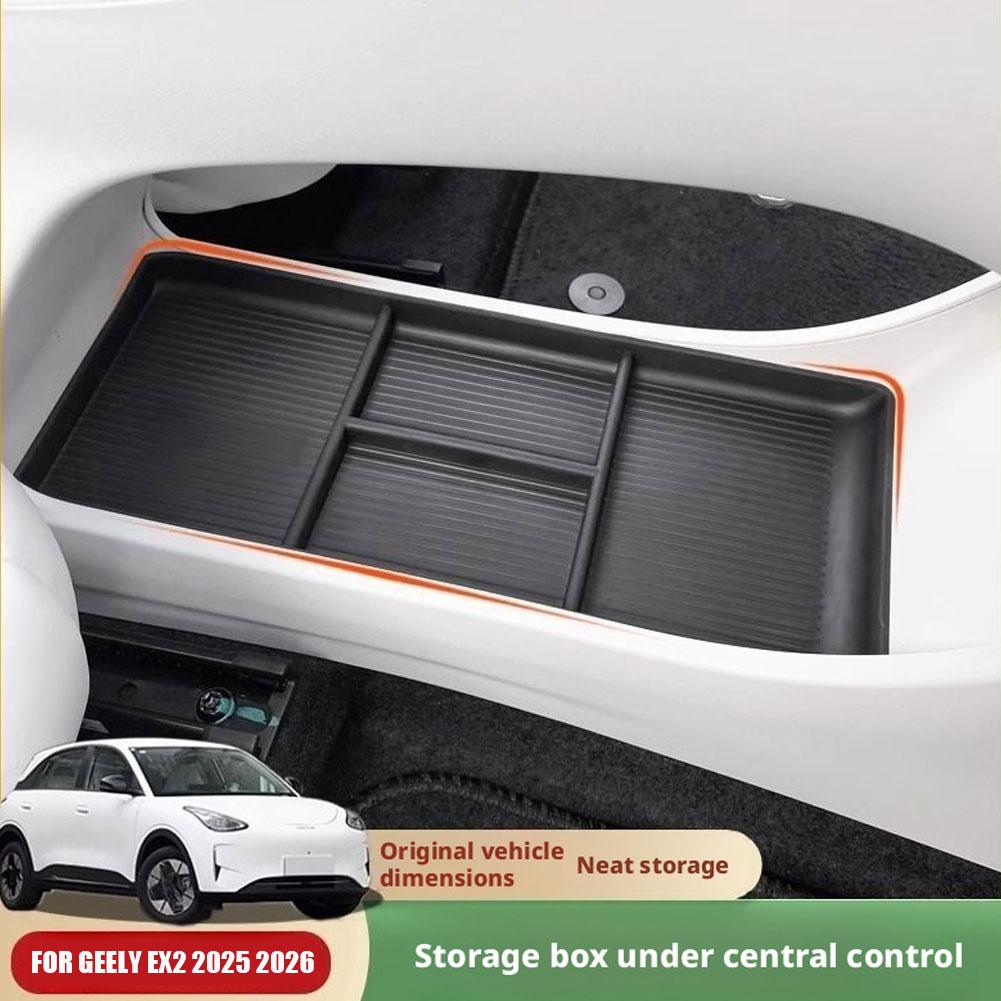 Center Console Lower Storage Box High Capacity Anti Slip Organizer Tray Auto Interior Accessories For Geely EX2 Geome 2026 2026