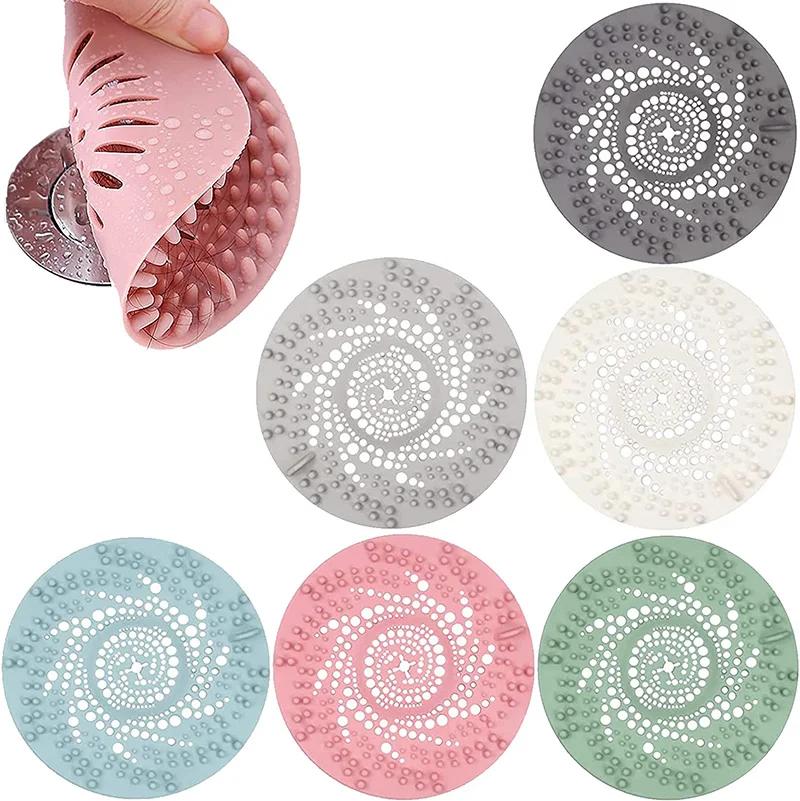 Bathroom Hair Filter Plastic Anti-Blocking Floor Drain Cover Bathroom Drain Pipe Sealing Deodorant Cover Plug Wholesale