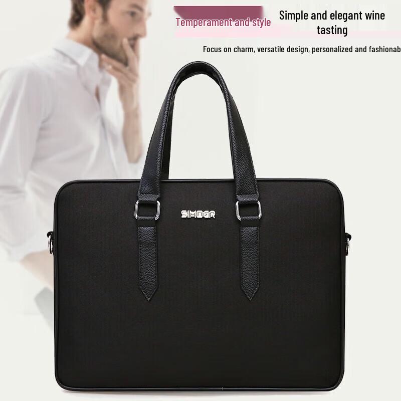 Small 8148 Black Oxford Business Briefcase