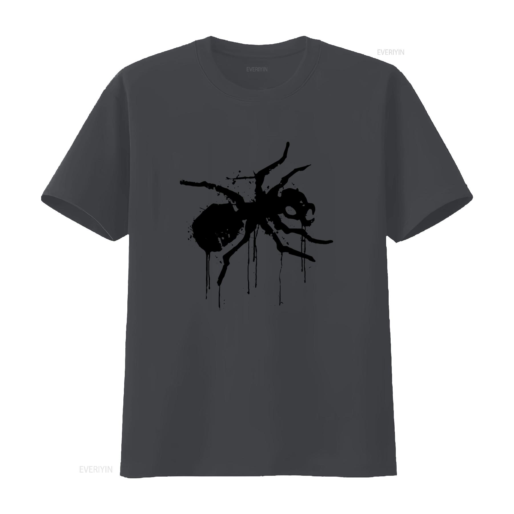 

The Prodigy Ant Emmet Print T Shirt for Men Streetwear Fashion vintage Washed Breathable Slightly fashion streetwear 4XL