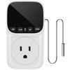US Timer Socket Thermostat Digital Temperature Controller Socket Outlet W/ Timer Switch Sensor Probe Heating Cooling Mode Timer