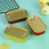 2Pcs Metal Rectangular Empty Mini Tin Box Sealed Food Can With Pull Ring Cover Multipurpose Small Organizer Storage Box
