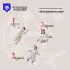 Xuanmu Baby Winter Quilted Sleeping Bag 220g - Ginger, Warm, and Footed for Infants and Toddlers.