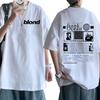 Rapper Frank Blonde Ocean Music Album High Quality Loose Unisex Vintage Hip Hop Fashion Streetwear Unisex And Unisex Tshirt