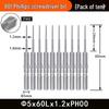 Nigao 801 Phillips Electric Screwdriver Bit, S2 Steel, Magnetic, 5mm Shank, 60mm/80mm Length