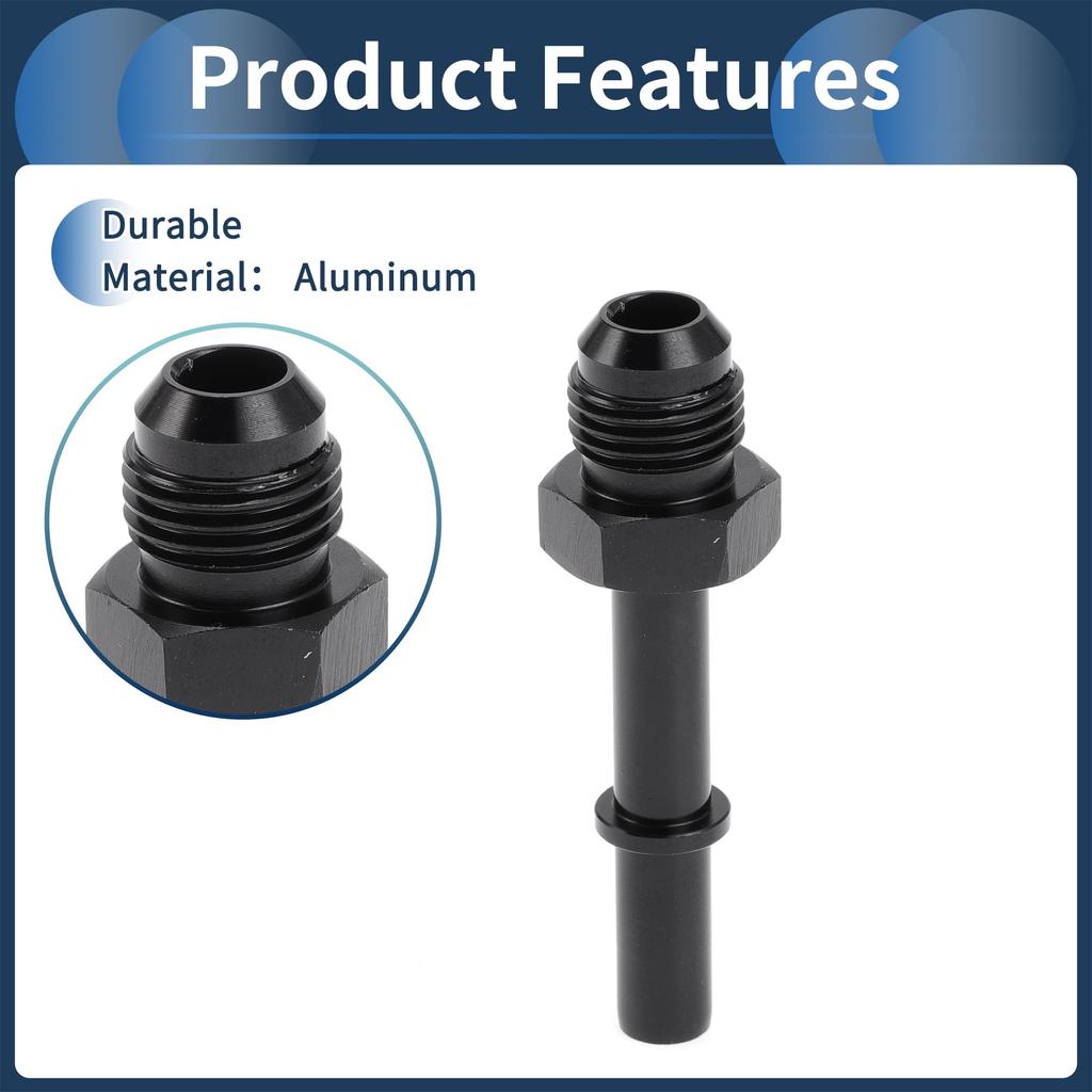 INFINAUTO Fuel Line Connector 6AN Female To Male 5/16Npt Automotive Quick Disconnect EFI Fitting