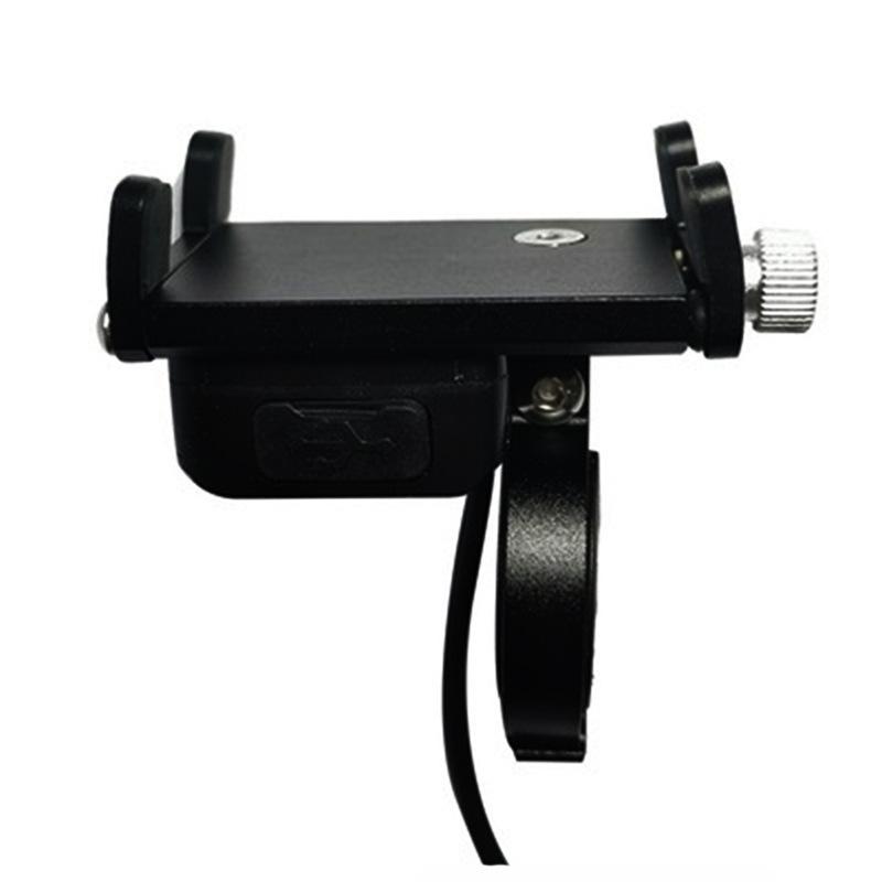 Aluminum Alloy Phone Holder for Bicycles and Motorcycles One Size чёрный