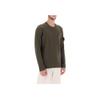 STONE ISLAND Crew Neck Solid Color Loose Fit Long Sleeve Sweatshirt Men Sweatshirt Brown 7915526A1-V0058