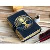 Leather Journal Tree of Life - Genuine Leather Notebooks For Women - Beautiful Journal For Sketches Book Traveling Book Blank Spell Book