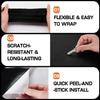Suede Wrap for Car Interior 16" x 59" - Black Self Adhesive Suede Fabric, Easy Peel Suede Interior Wrap for Car & Home Decor