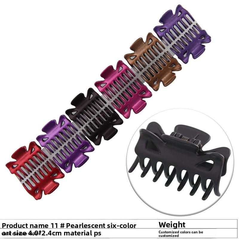 

Среднего размера Маленький Зажим 7-зубчатая Заколка для волос Женская Верхняя заколка Зажим-краб для парика 9957#11#(12pcs)