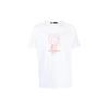 Logo Pattern Solid Color Short Sleeve T-Shirt Men Tops White 75540353122110