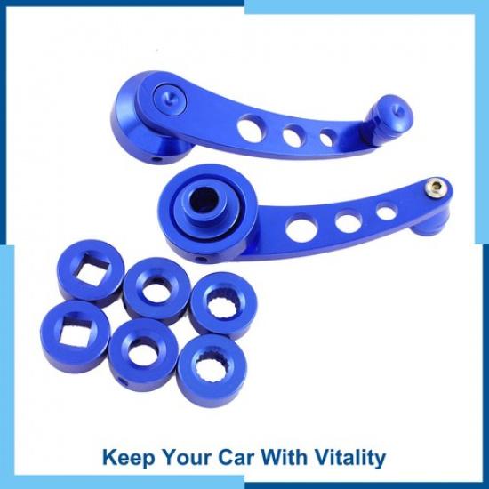 Universal Pack (1) Billet Aluminum Window Crank Handle Winder Kit For Truck Car