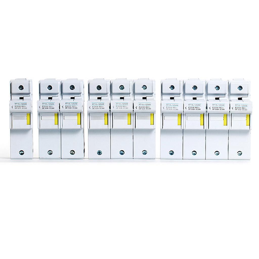RT18-125AM 1-4P 63A 80A 100A 125A Din Rail Mounting Fuse Holders Fuse Holder Electrical Equipment Supplies Fuses