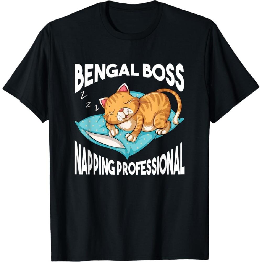 

Asian Leopard Cat Lover Domestic Kitten I Love My Bengal Cat T-Shirt(2) S