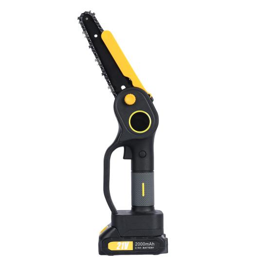 2-in-1 Cordless Pole Saw & Mini Chainsaw, Brushless Electric Chain Saw with 2 x 2.0Ah Battery, 4.9-7.5ft Adjustable Pole Saw for Tree Pruning